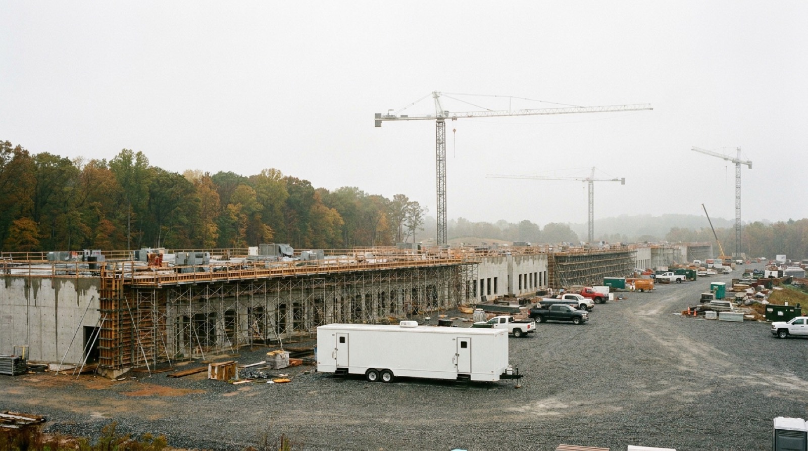 restroom trailer rentals in Texas for data center sites in Northern Virginia